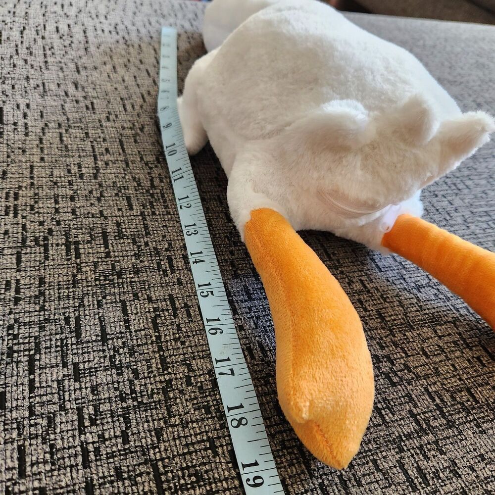 White Cute Goose Plush-Soft Swan Stuffed Animal Pillow Huge Cozy Goose. NEW!! - Picture 4 of 12